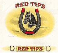 #ZLSC039 - Red Tips Cigar Label