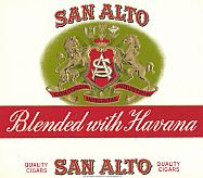 #LSC040 - San Alto Cigar Label