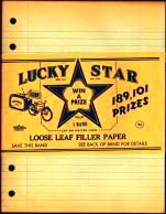 #CS134 - Pack of Lucky Star School Paper with Prize Offers