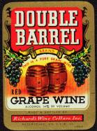 #ZLW023 - Group of 4 Double Barrel Grape Wine Labels