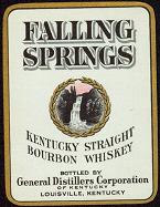 #LW039 - Falling Springs Kentucky Whiskey Label