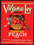 #ZLW028 - Group of 4 Virginia Lee American Peach Wine Labels