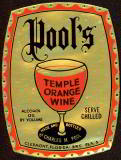 #ZLW044 - Pool's Temple Wine Label - Gold Version