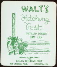 #ZLW046 - Walt's Hitching Post Dry Gin Label