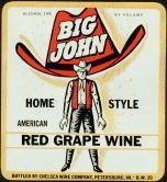 #ZLW051 - Big John Red Grape Wine Label