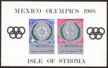#ZZZ022 - Oversized Collector Stamp from the 1968 Mexico Olympics
