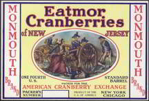 #ZLP069 - Eatmor Cranberries Monmouth 1/4 Barrel Cranberries Label