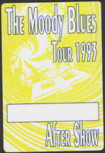 #MUSIC091  - 1993 Moody Blues Tour OTTO Backstage Pass