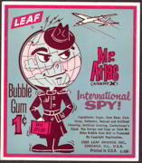 #SIGN062 - Mr. Atlas Agent X International Spy Gum Vending Machine Sign