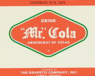 #ZLS082 - Mr Cola Grapette Bank Label