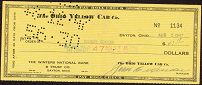 #ZZMS044 - Group of 4 Yellow Cab Checks