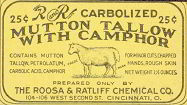 #ZBOT054 - Mutton Tallow Jar Label