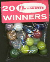 #TY279 - Bag of Nationwide Insurance 20 Winners Marbles
