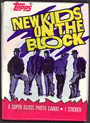 #ZZA034 - 1989 New Kids on the Block Wax Pack of Photo Cards