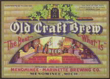 #ZLBE047 - Beautiful IRTP Old Craft Brew Beer Label