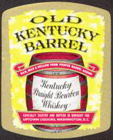 #ZLW091 - Old Kentucky Barrel Kentucky Bourbon Whiskey Label