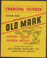 #ZLW080 - Old Mark Kentucky Bourbon Whiskey Label