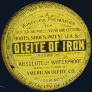 #CS136 - Very Early Full Oleite Shoe Polish Tin