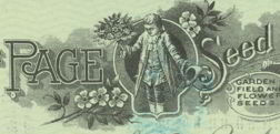 #MS094 - 1920s Page Seed Company Check with Really Neat Logo