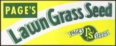 #SIGN075 - Page's Lawn Grass Seed