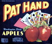 #ZLC145 - Pat Hand Apple Crate Label with Royal Flush