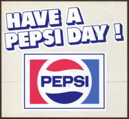 #SOZ053  - Pair of Have a Pepsi Day Door Decals