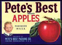 #ZLC024 - Pete's Best Apple Crate Label