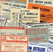#ZBOT069- 25 Different Pharmacy Bottle Labels