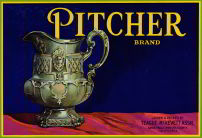 #ZLC142 - Pitcher Lemon Fruit Crate Label