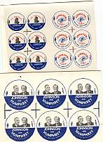 #PL043 - Group of 2 different Johnson Button Proof Sheets