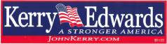 #PL047 - Group of 3 Kerry Edwards Bumper Stickers