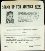#PL067 - George Wallace Stand Up for America Contribution Envelope