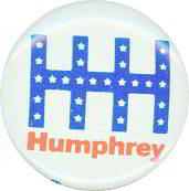 #PL116 - Group of 4 HH Hubert Humphrey Presidential Candidate Buttons