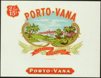 #ZLSC053 - Porto-Vana Cigar Box Label