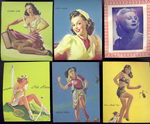 #PINUP038 - Group of 10 Different Punchboard Pinups