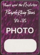 #MUSIC025  - Prince and the Revolution 1984-85 Purple Rain Otto Backstage Pass