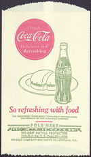 #CC209 - Coca Cola Dry Server with a Burger and a Coke