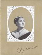 #MUSIC011 - Renata Tebaldi Souvenir Concert Program