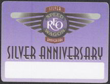 #MUSIC167  - 1996 REO Speedwagon Silver Anniversary OTTO Commemorative Backstage Pass