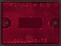 #CA052 - 1973 Monarch Reflector Car Lense