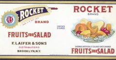 #ZLCA087 - Rocket Fruit Can Label - Pictures 4th July Rocket