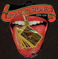 #CH105  - Carded Rolling Stones Keychain