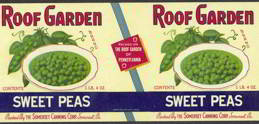 #ZLCA097 - Roof Garden Sweet Peas Can Label