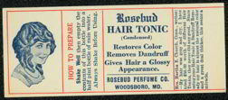 #ZBOT063- Rosebud Hair Tonic Label