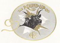 #ZLSC061 - The Round-Up Cigar Label Picturing a Steer