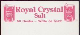 #ZZZ051 - Sheet of Royal Crystal Salt Notepad Letterhead