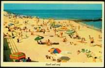 #MS085 - 1950s Beach Scene Postcard