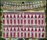 #HH110 - Christmas Card Line with Santa Holders
