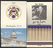 #PL255 - William B. Saxbe Full Pack of Matches