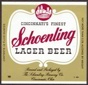 #ZLBE035 - Schoenling Lager Beer Label - City Skyline